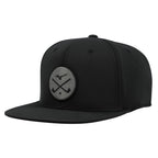 Crossed Clubs Snapback Golf Hat