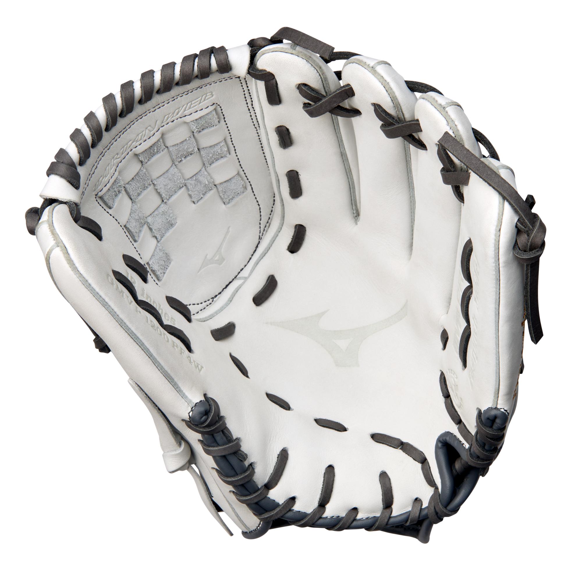 MVP Prime Fastpitch Softball Glove 12", White/Grey