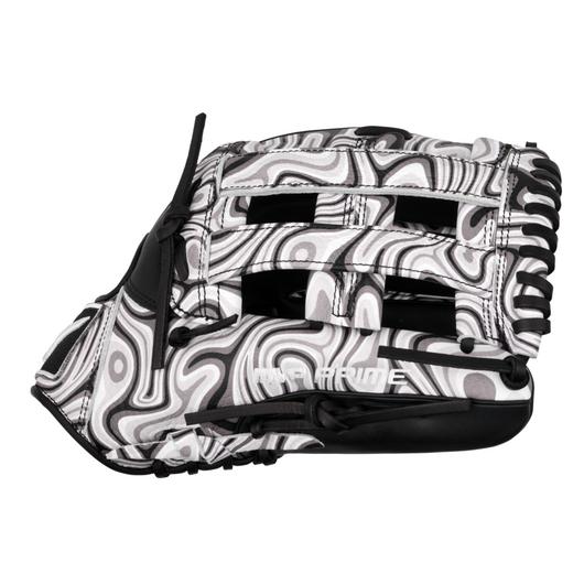 GMVP-70MP MVP Prime M-Print, Outfield Baseball Glove, 12.75", H Web, Oil Slick Pattern, BioSoft Leather, Center Pocket Design, Print on Full grain leather