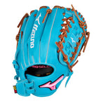 GPSF-13D Pro Select FP, Premium Infielder Fastpitch Glove, 12", Deep Pocket, Tartan Shock Web, Sky Blue, QuickTab Adjust back of wrist