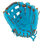 GPSF-72D Pro Select FP, Premium Outfielder Fastpitch Glove, 12.5", Deep Pocket, H Web, Sky Blue, QuickTab Adjust back of wrist