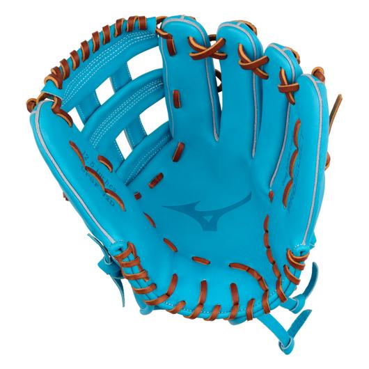 GPSF-72D Pro Select FP, Premium Outfielder Fastpitch Glove, 12.5", Deep Pocket, H Web, Sky Blue, QuickTab Adjust back of wrist
