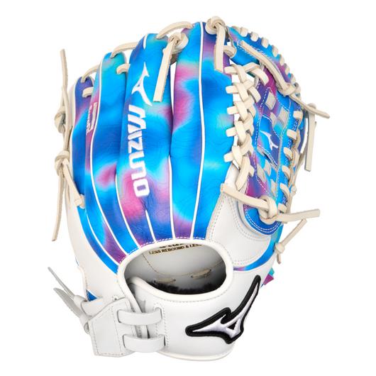 GMVPF-10MP MVP Prime M-Print, Infield Softball Glove, 12", Tartan 4 Web, Psychedelic Pattern, BioSoft Leather, Center Pocket Design, Print on Full grain leather, QuickTab Adjust back of wrist