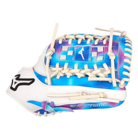 GMVPF-10MP MVP Prime M-Print, Infield Softball Glove, 12", Tartan 4 Web, Psychedelic Pattern, BioSoft Leather, Center Pocket Design, Print on Full grain leather, QuickTab Adjust back of wrist