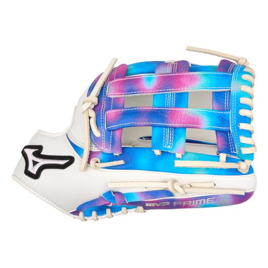 GMVPF-60MP MVP Prime M-Print, Utility Softball Glove, 12.5", H Web, Psychedelic Pattern, BioSoft Leather, Center Pocket Design, Print on Full grain leather, QuickTab Adjust back of wrist