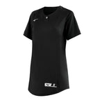 Youth Girl's NXT 1-Button Short Sleeve Softball Jersey