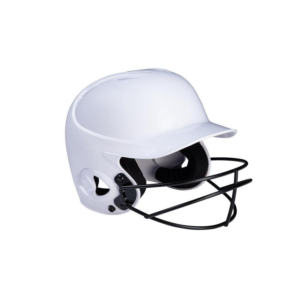MVP Series Solid Batting Helmet with Fastpitch Softball Mask