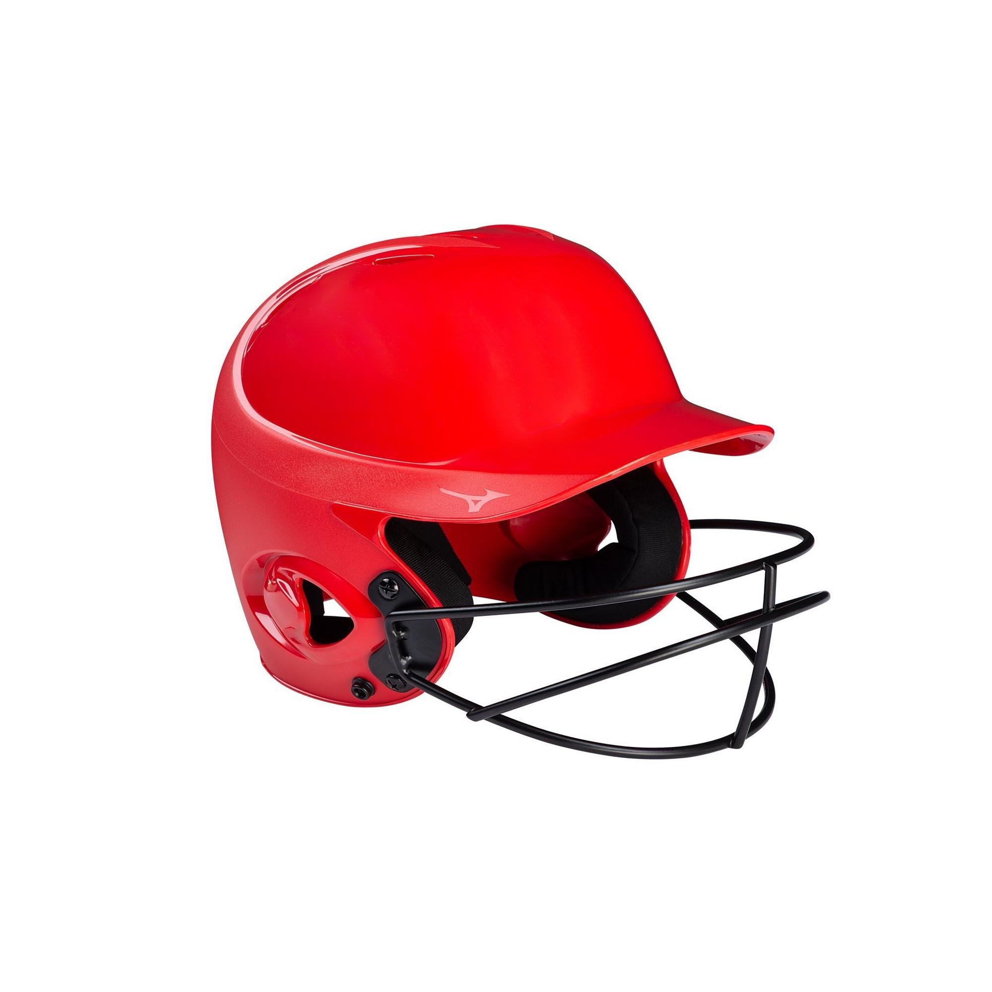MVP Series Solid Batting Helmet with Fastpitch Softball Mask