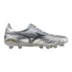 Morelia Neo IV FG Firm Ground Made in Japan KL Soccer Cleat, Platinum Silver