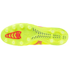 Morelia Neo IV Elite FG Firm Ground KL Soccer Cleat, Safety Yellow/Fiery Coral