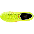 Morelia Neo IV Elite FG Firm Ground KL Soccer Cleat, Safety Yellow/Fiery Coral