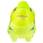Morelia Neo IV Elite FG Firm Ground KL Soccer Cleat, Safety Yellow/Fiery Coral