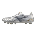 Morelia Neo IV Elite FG Firm Ground KL Soccer Cleat, Platinum Silver
