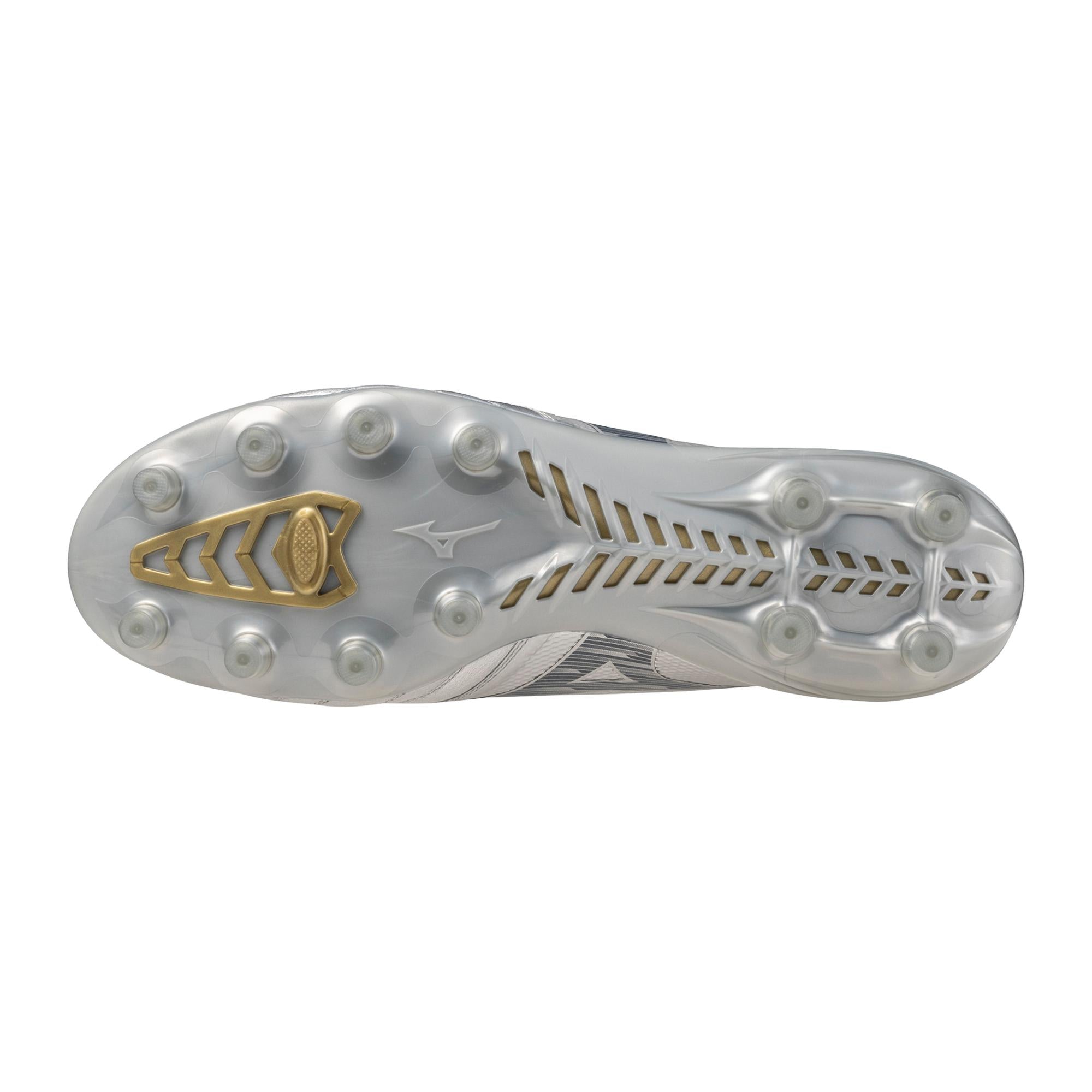 Morelia Neo IV Beta Elite FG Firm Ground KL Soccer Cleat, Platinum Silver