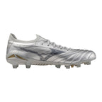 Morelia Neo IV Beta Elite FG Firm Ground KL Soccer Cleat, Platinum Silver