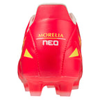 Morelia Neo IV Pro FG Firm Ground KL Soccer Cleat, Fiery Coral