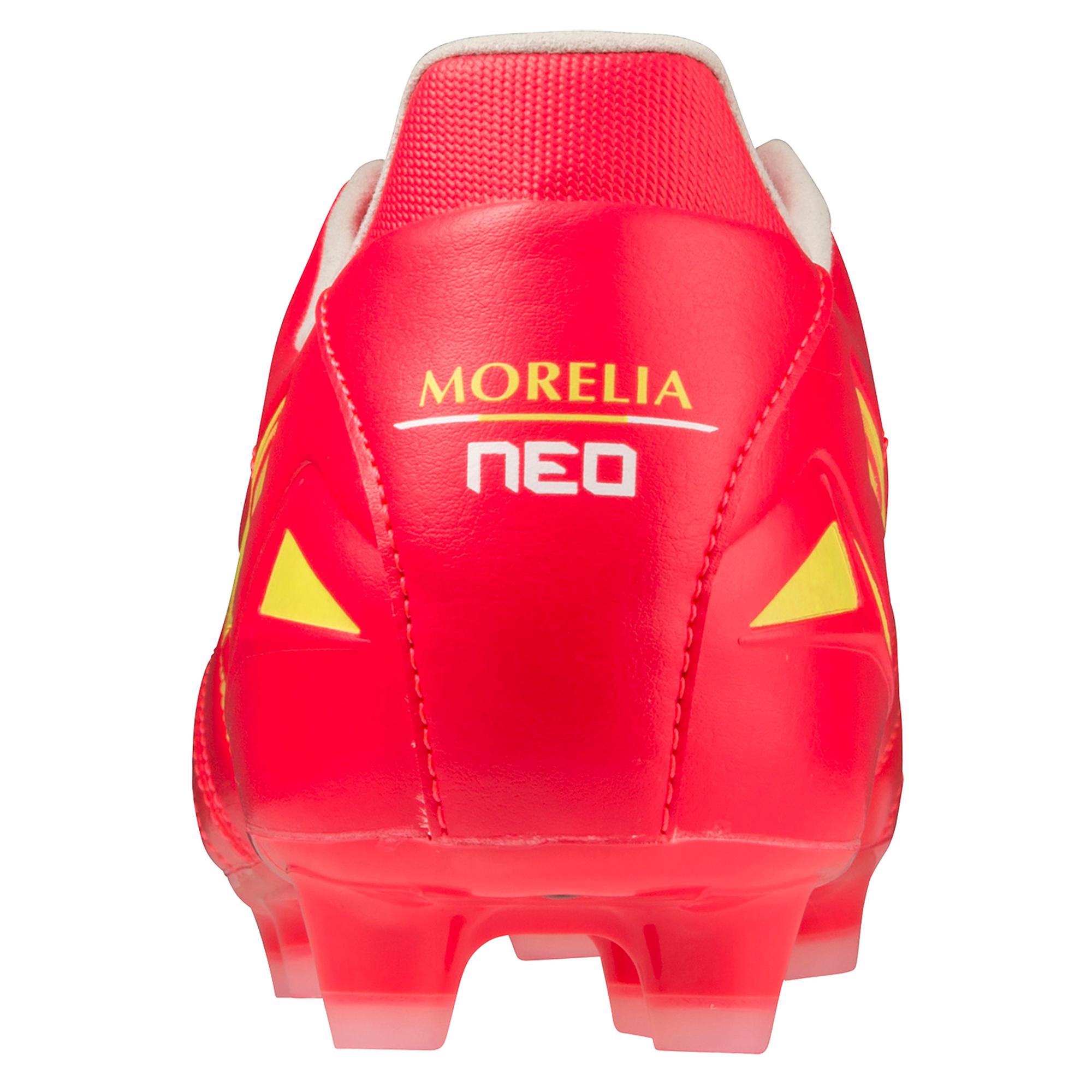 Morelia Neo IV Pro FG Firm Ground KL Soccer Cleat, Fiery Coral