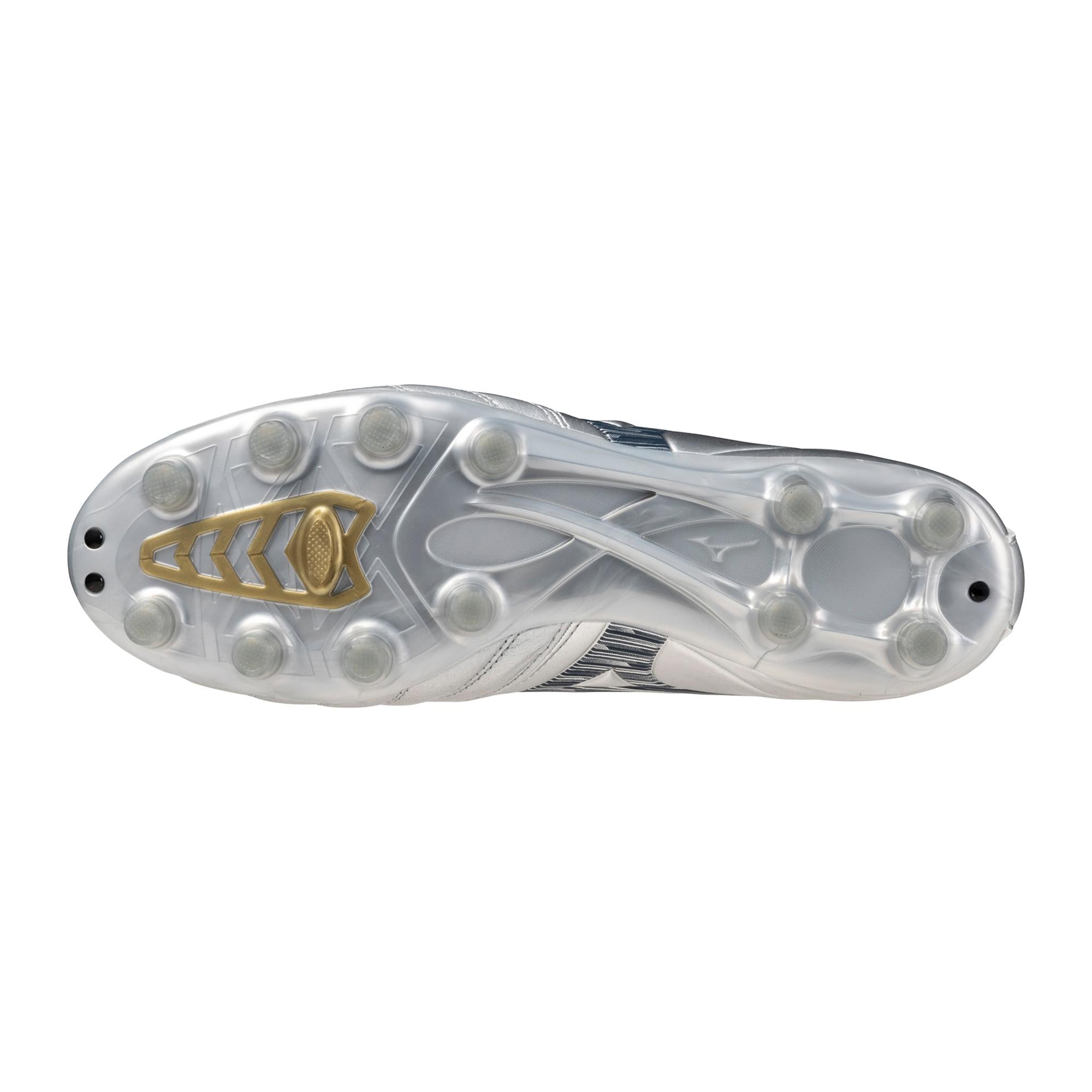 Morelia Neo IV Pro FG Firm Ground KL Soccer Cleat, Platinum Silver