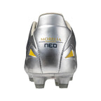 Morelia Neo IV Pro FG Firm Ground KL Soccer Cleat, Platinum Silver