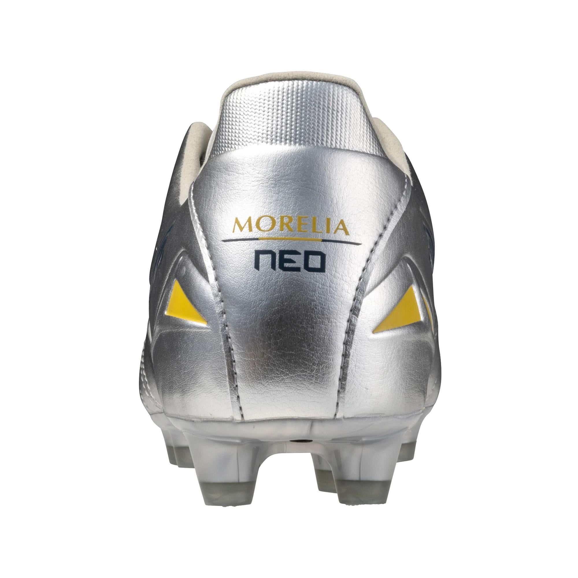 Morelia Neo IV Pro FG Firm Ground KL Soccer Cleat, Platinum Silver