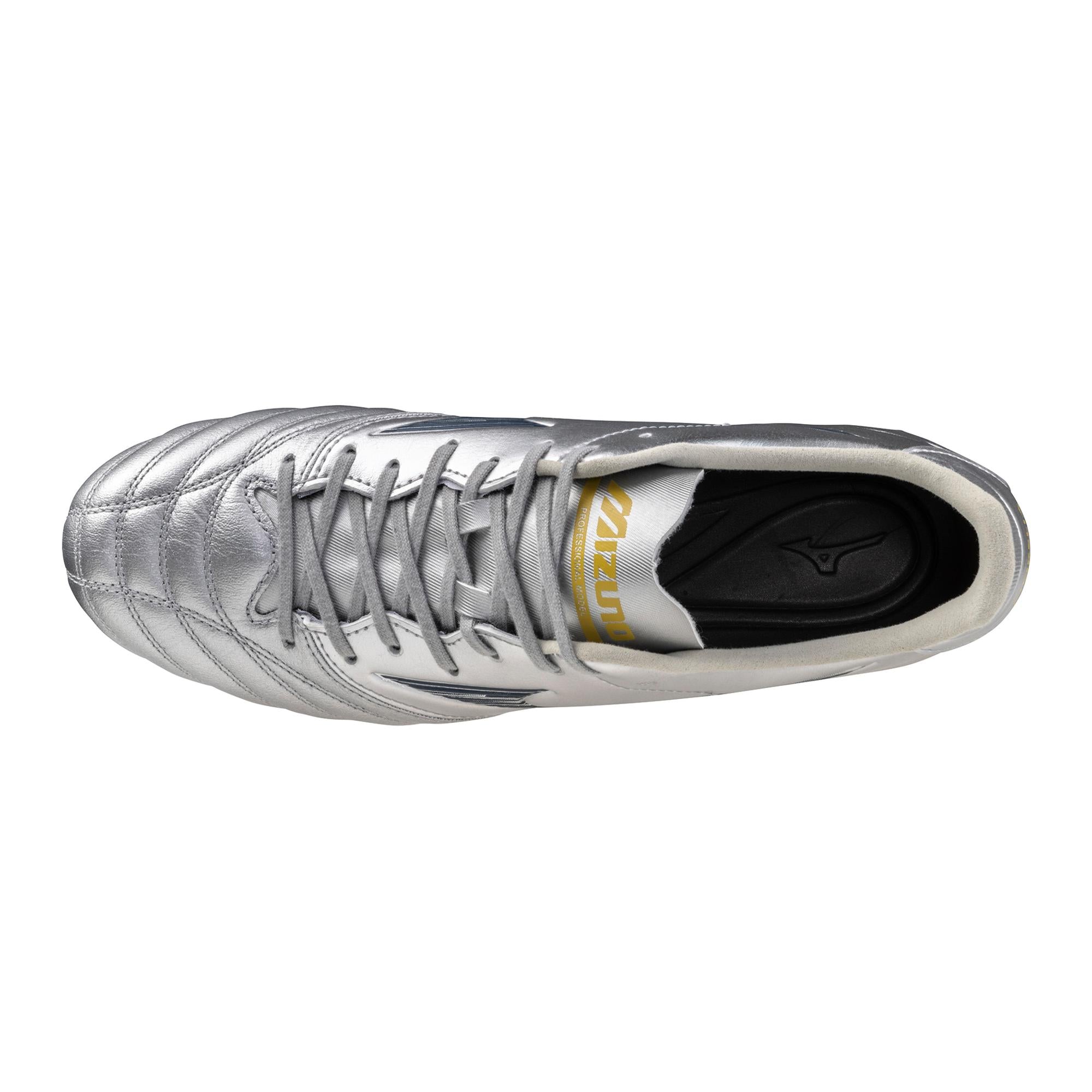 Morelia Neo IV Pro KL AG Artificial Grass Soccer Cleat, Platinum Silver