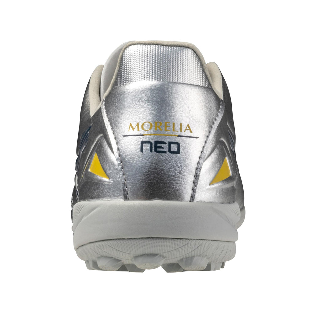 Morelia Neo IV Pro KL AS Turf Soccer Shoe, Platinum Silver