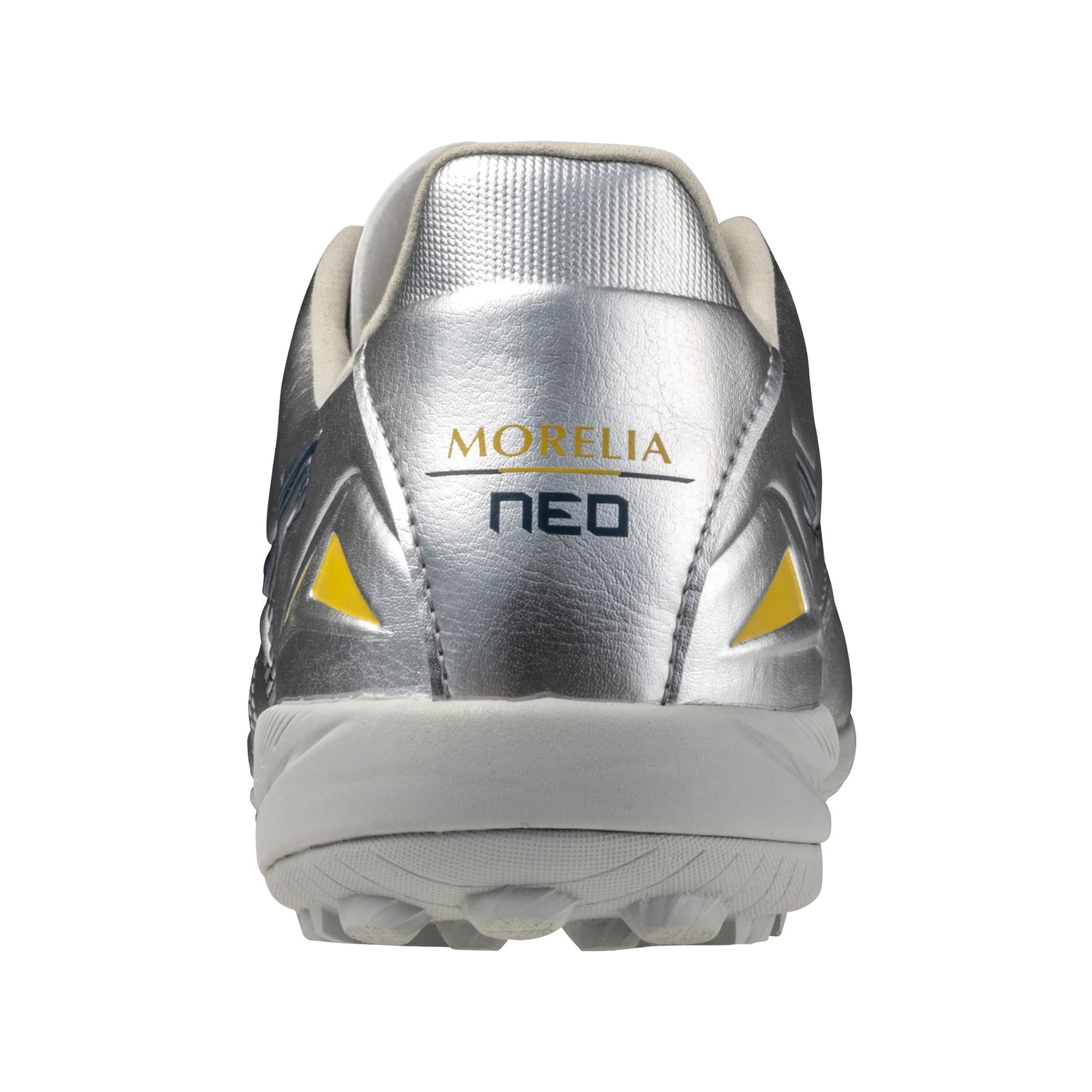 Morelia Neo IV Pro KL AS Turf Soccer Shoe, Platinum Silver