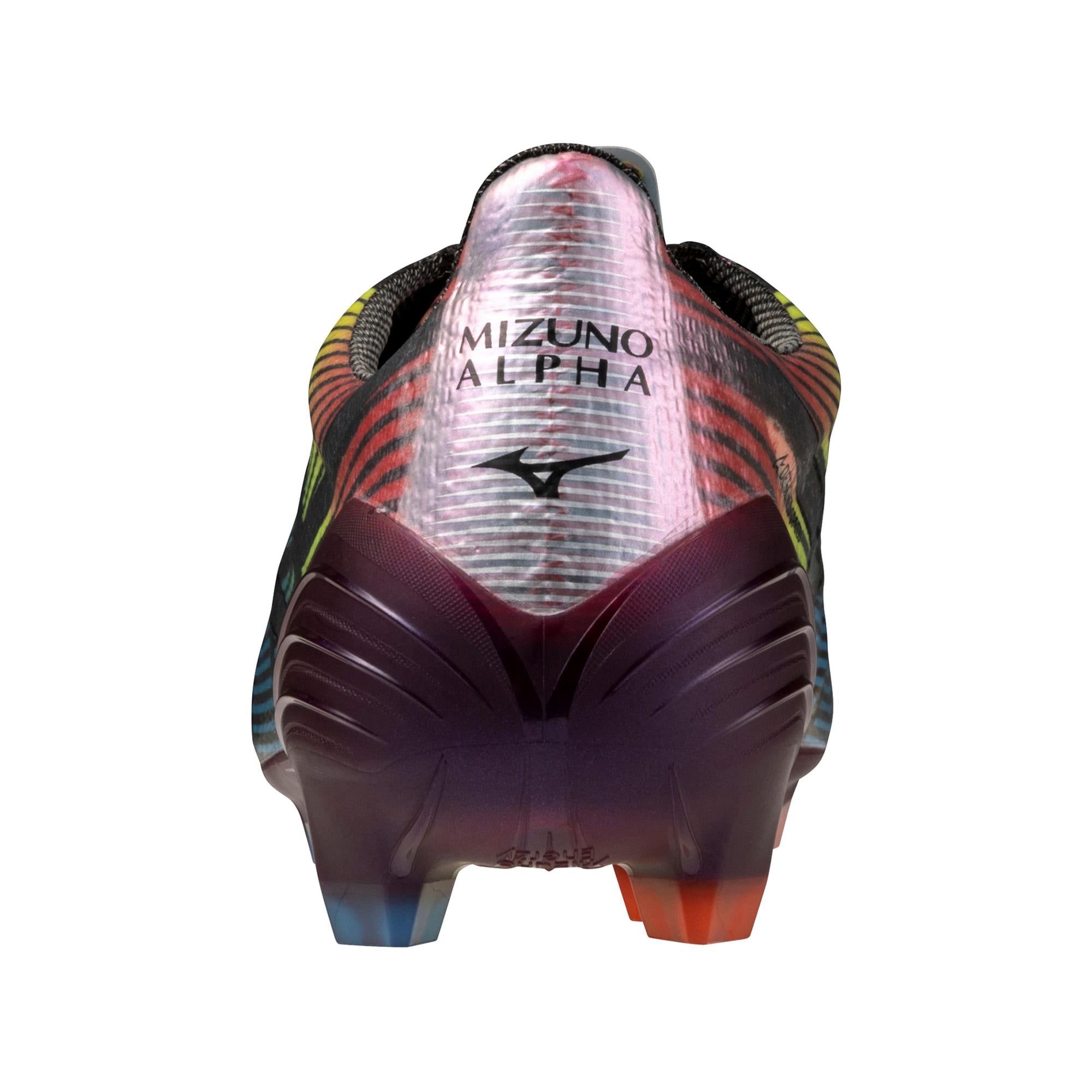Mizuno Alpha II Japan FG Firm Ground Made In Japan Soccer Cleat, Black/Iridescent