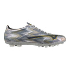 Mizuno Alpha II Japan AG Artificial Grass Soccer Cleat, Platinum Silver