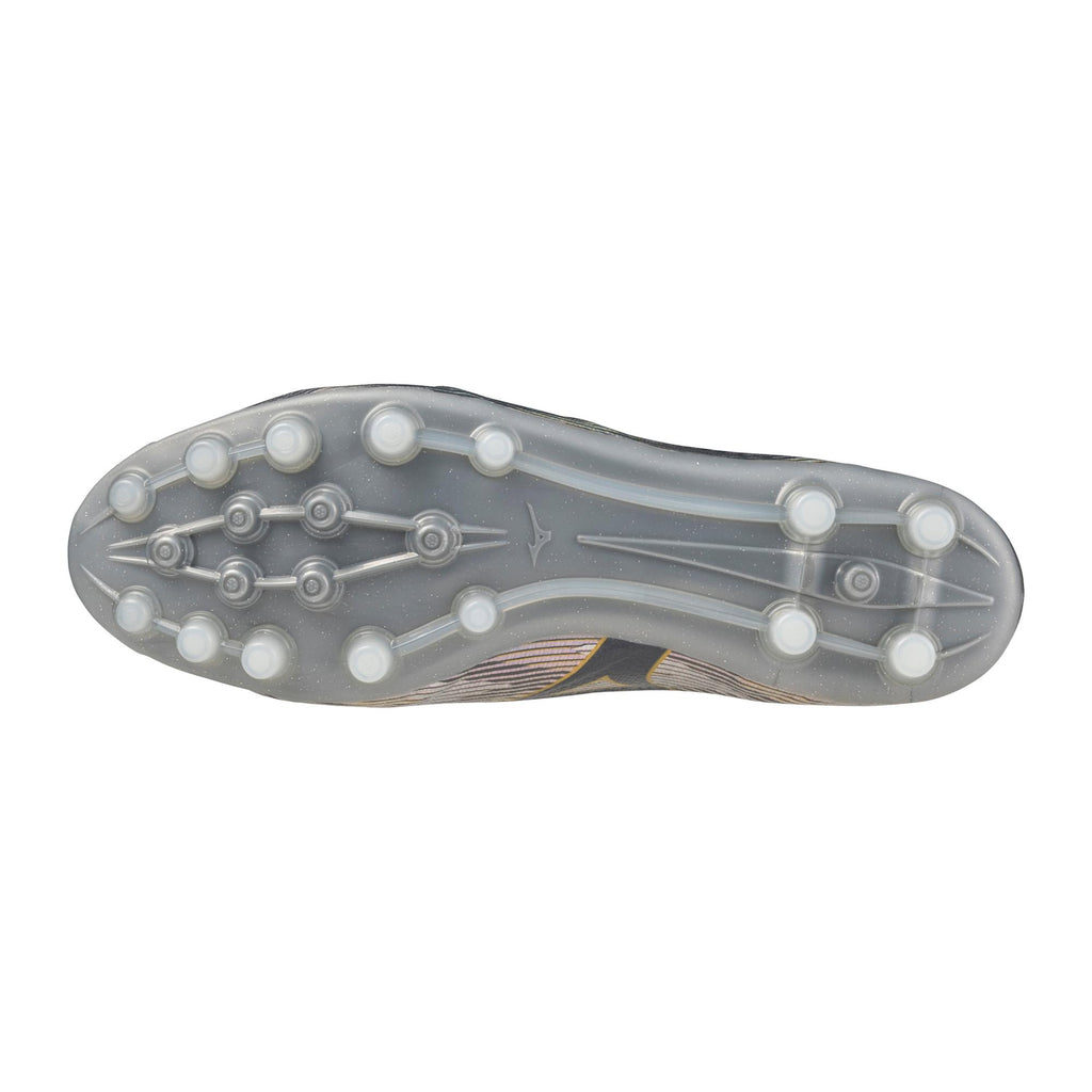 Mizuno Alpha II Elite AG Artificial Grass Soccer Cleat, Platinum Silver