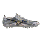 Mizuno Alpha II Elite AG Artificial Grass Soccer Cleat, Platinum Silver
