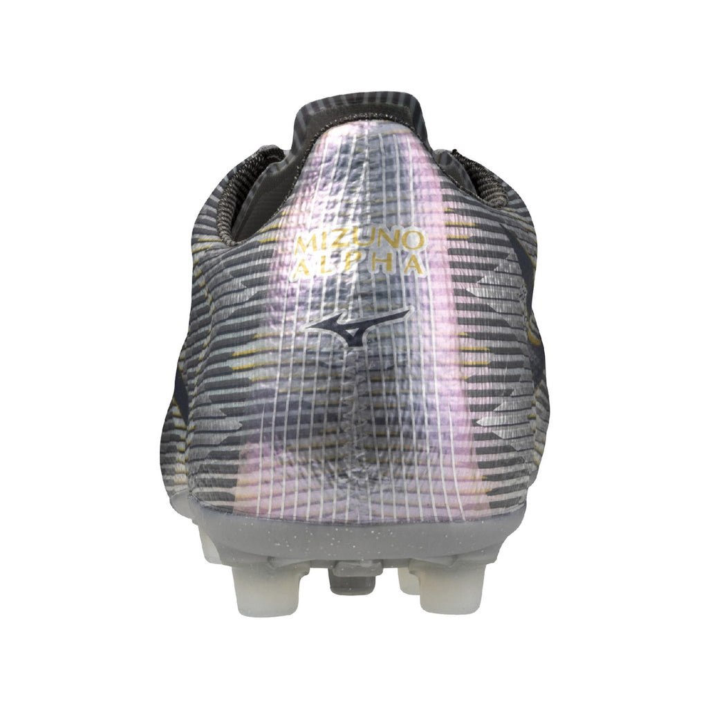 Mizuno Alpha II Elite AG Artificial Grass Soccer Cleat, Platinum Silver