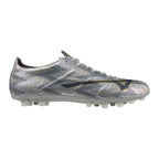 Mizuno Alpha II Elite AG Artificial Grass Soccer Cleat, Platinum Silver
