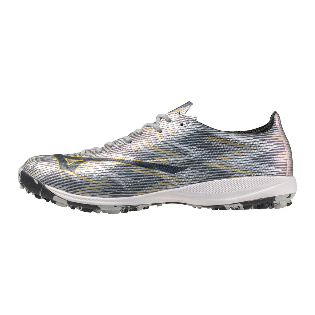 Mizuno Alpha II Elite AS Turf Soccer Shoe, Platinum Silver