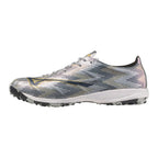 Mizuno Alpha II Elite AS Turf Soccer Shoe, Platinum Silver