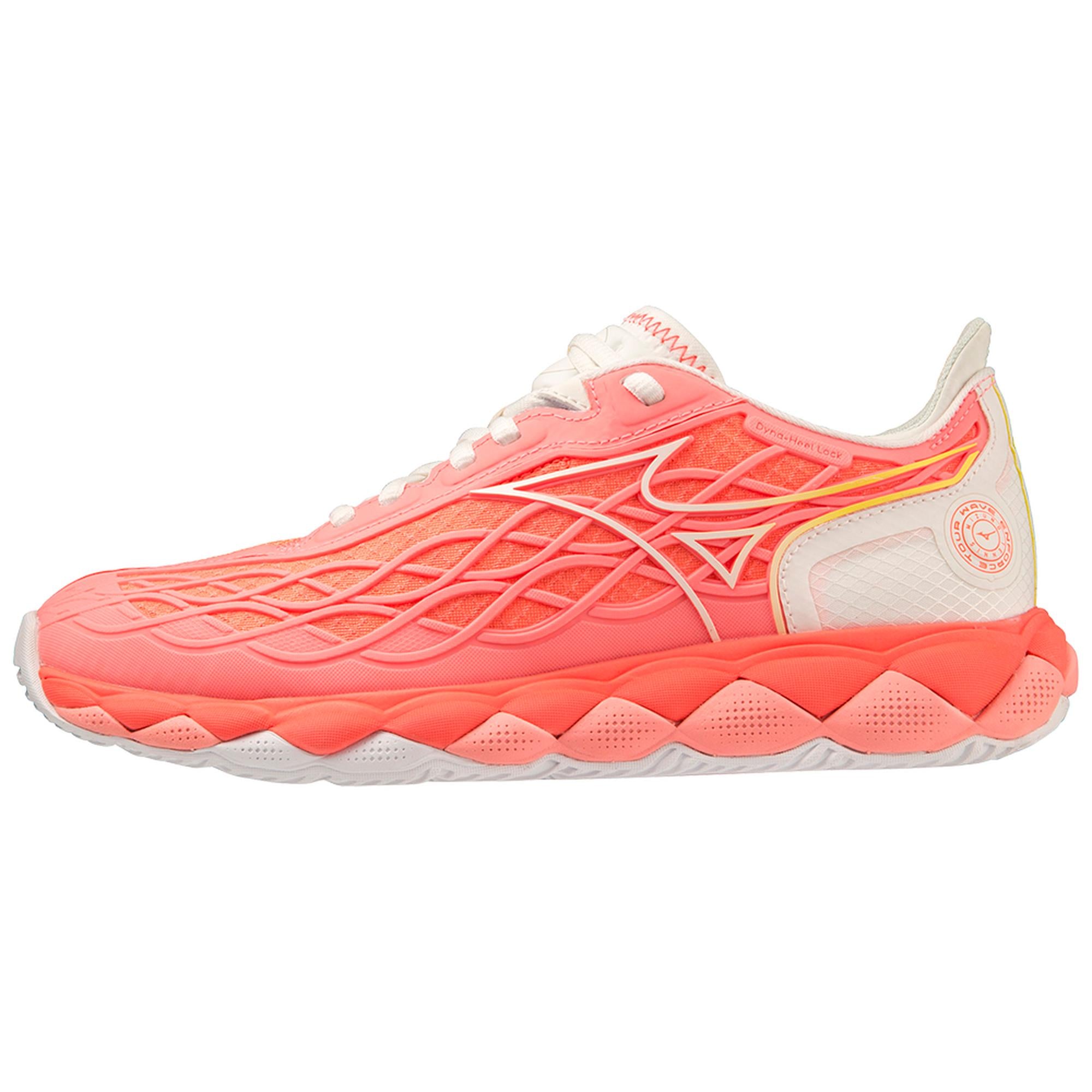 Wave Enforce Tour AC Women's Tennis Shoe, Candy Coral/Snow White