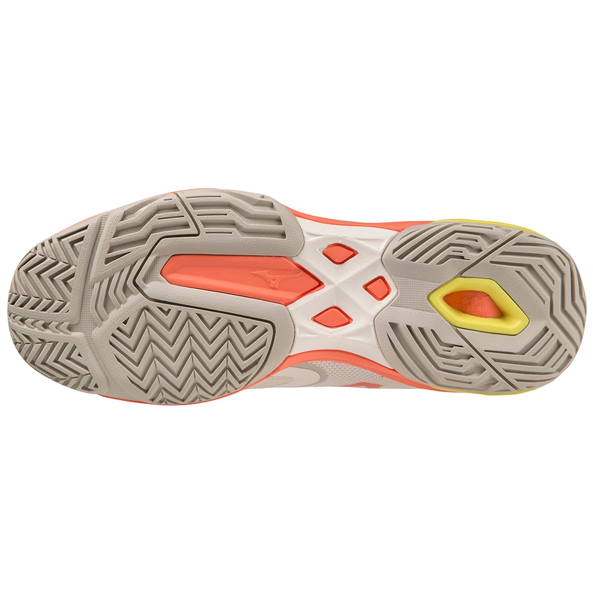 Wave Exceed Light 2 AC Women's Tennis Shoe, Snow White/Fusion Coral