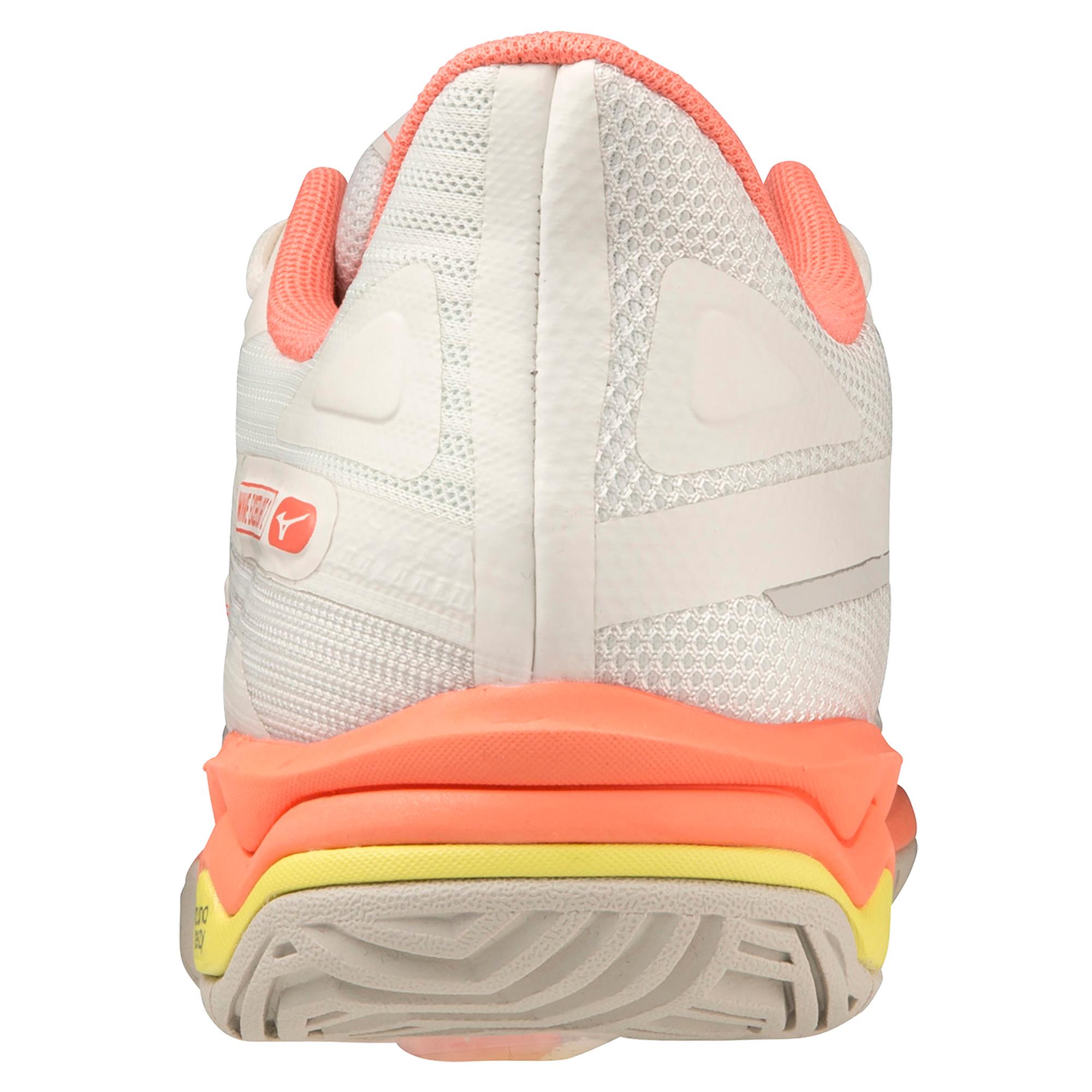 Wave Exceed Light 2 AC Women's Tennis Shoe, Snow White/Fusion Coral