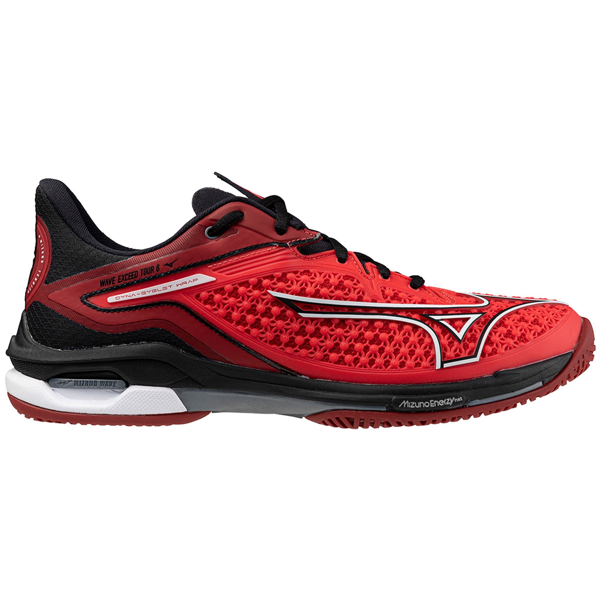 Wave Exceed Tour 6 AC Men's Tennis Shoe, Radiant Red/White