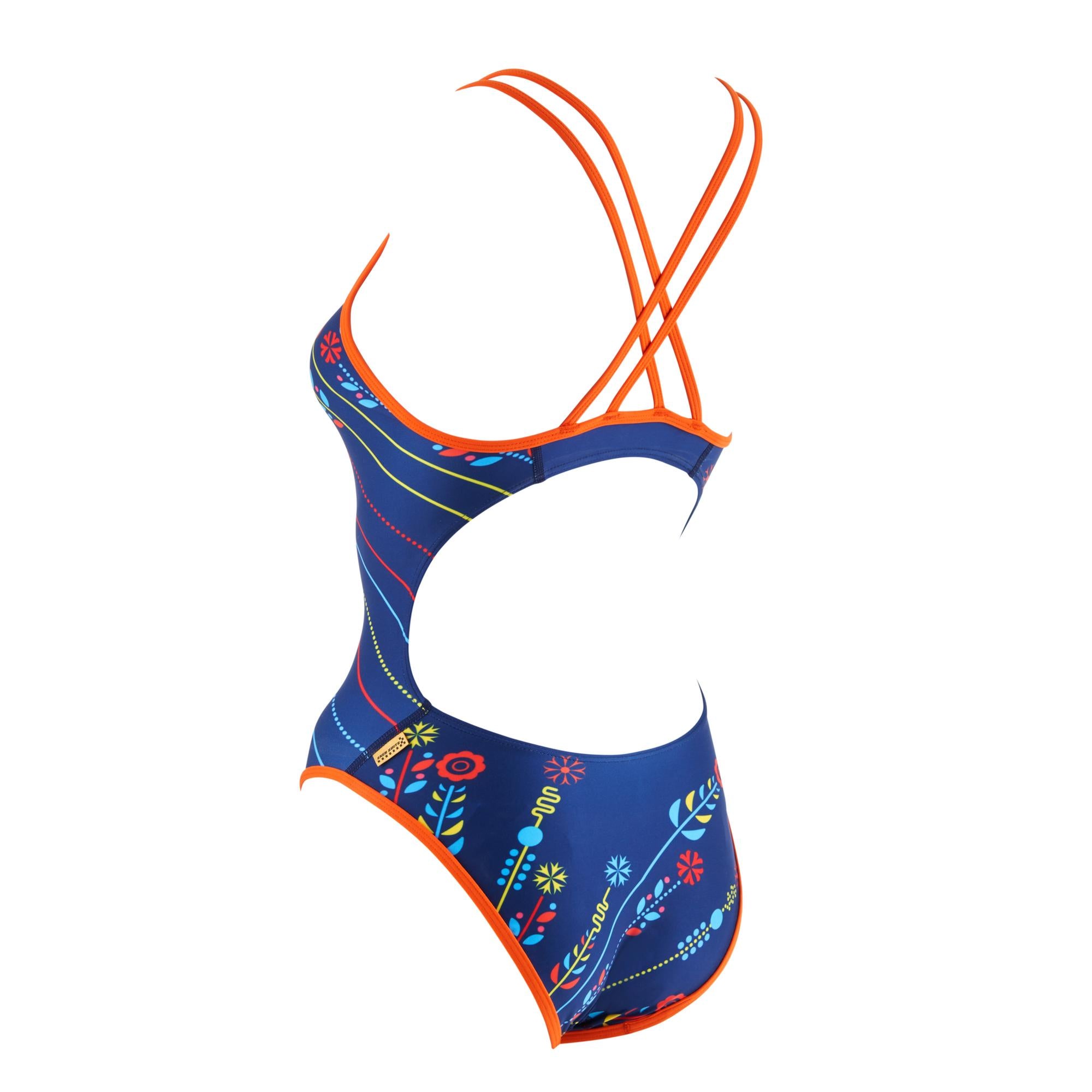 EXER Women's Double Cross Back Swimsuit