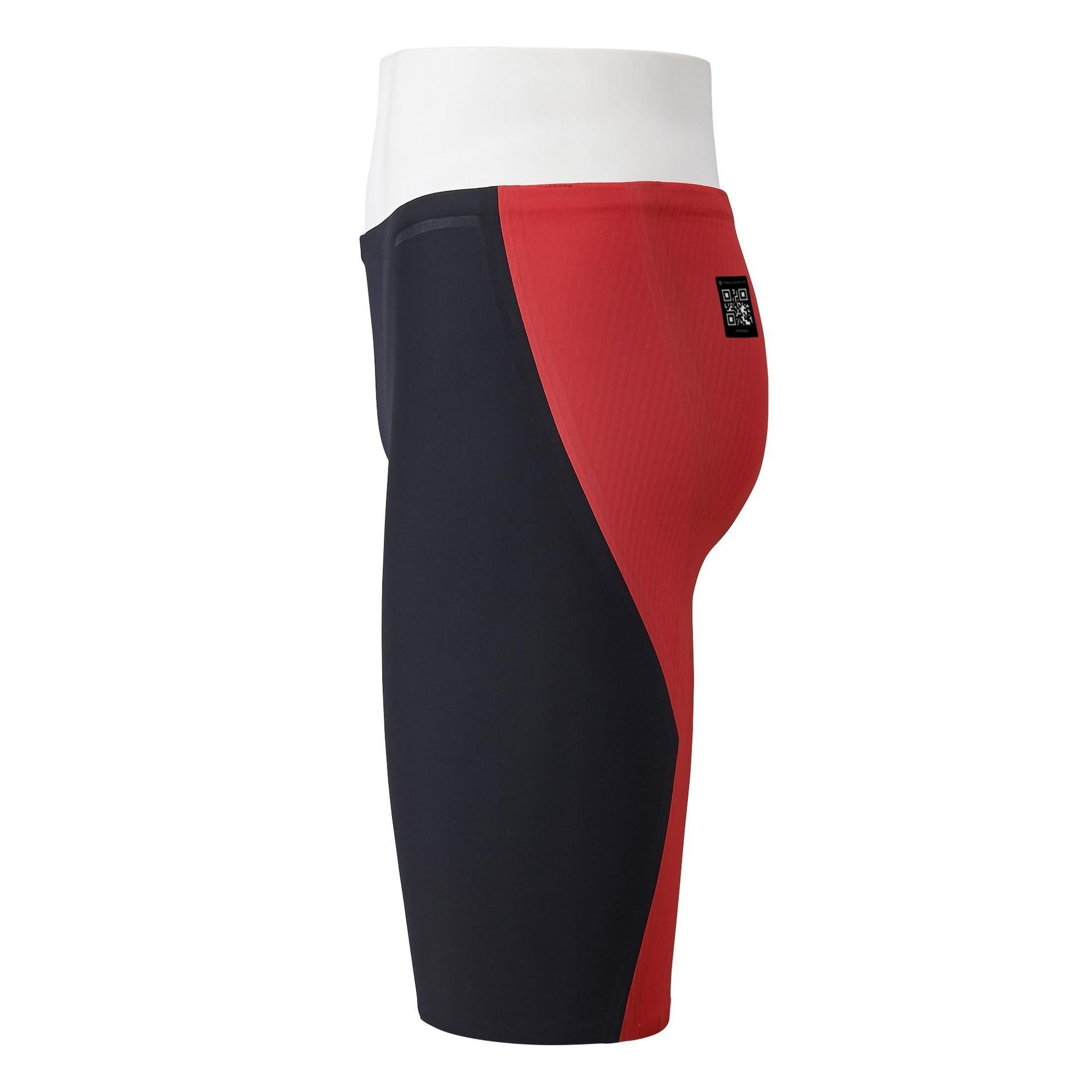 Mizuno Men's GX-Sonic 6 Technical Noble Velocity (NV) Swimsuit, Black/Cherry