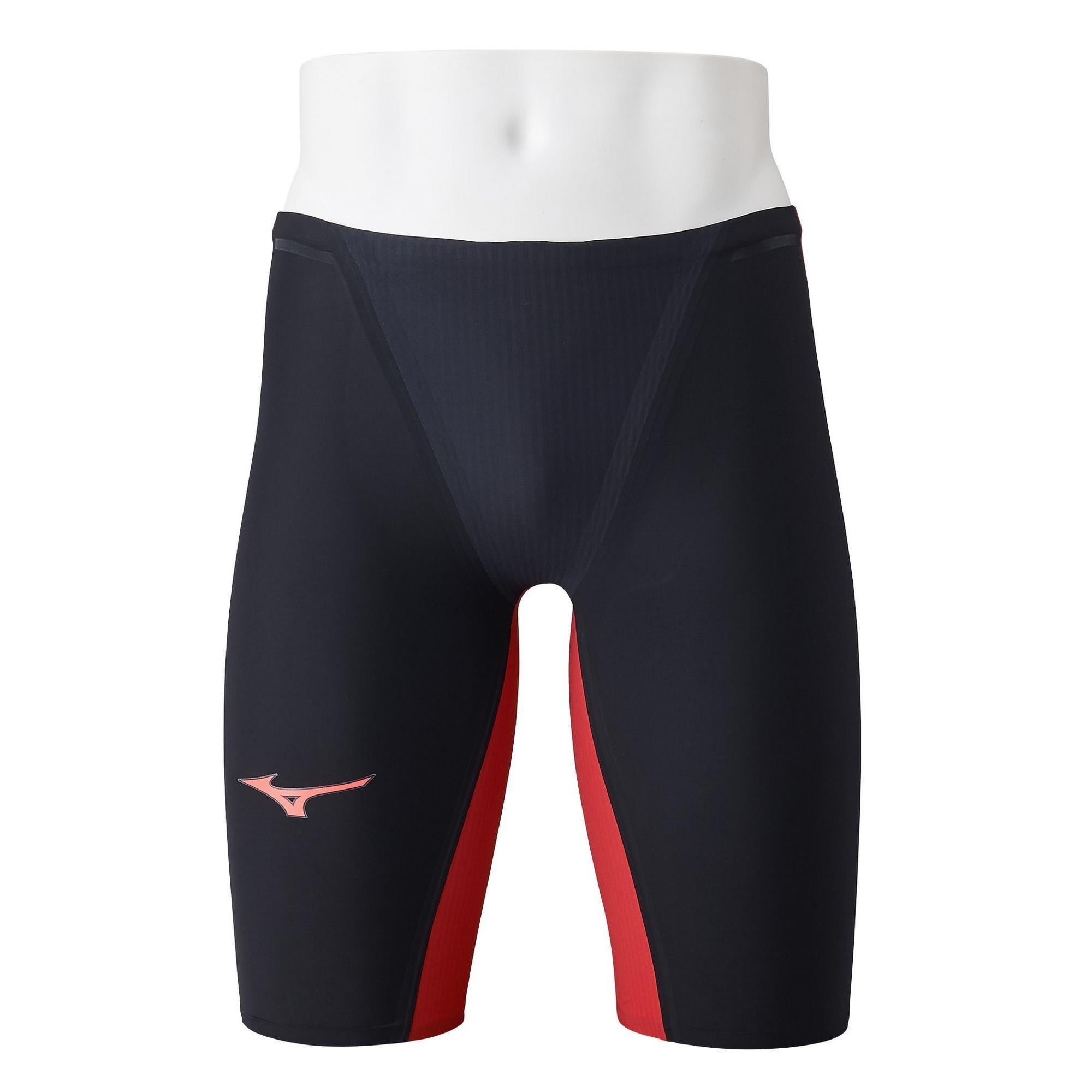 Mizuno Men's GX-Sonic 6 Technical Noble Velocity (NV) Swimsuit, Black/Cherry