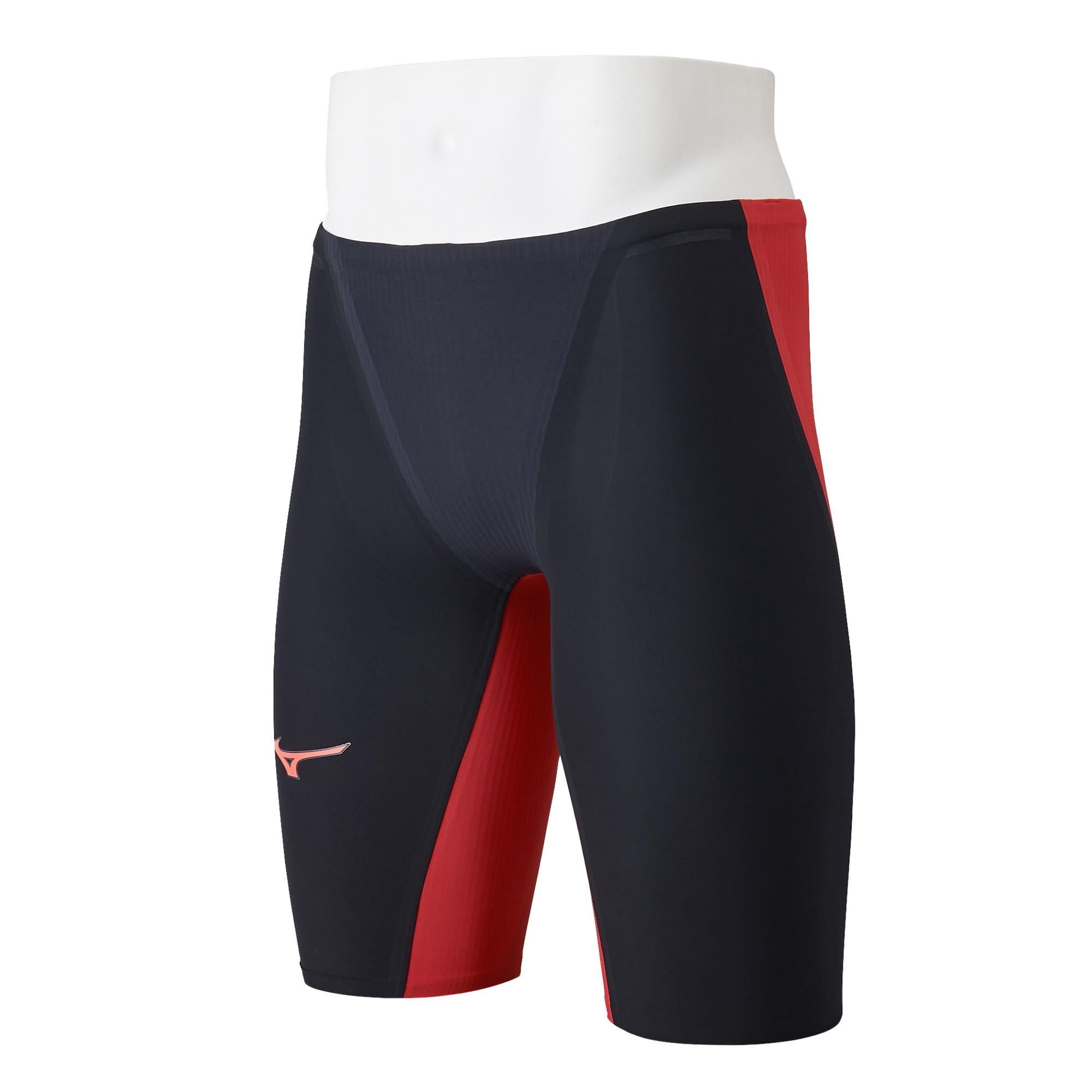 Mizuno Men's GX-Sonic 6 Technical Noble Velocity (NV) Swimsuit, Black/Cherry