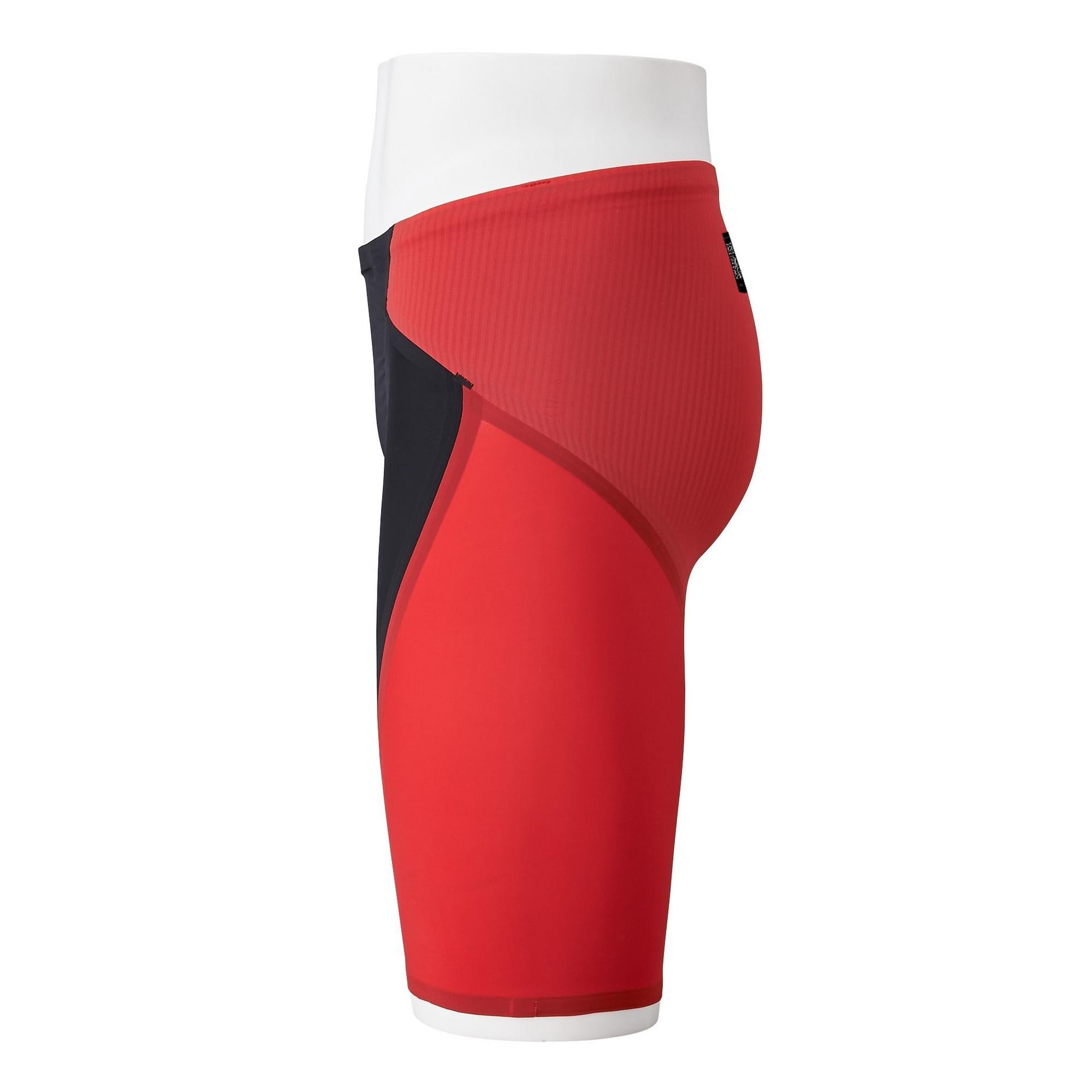 Mizuno Men's GX-Sonic 6 Emotional Techniques (ET) Technical Swimsuit, Black/Cherry