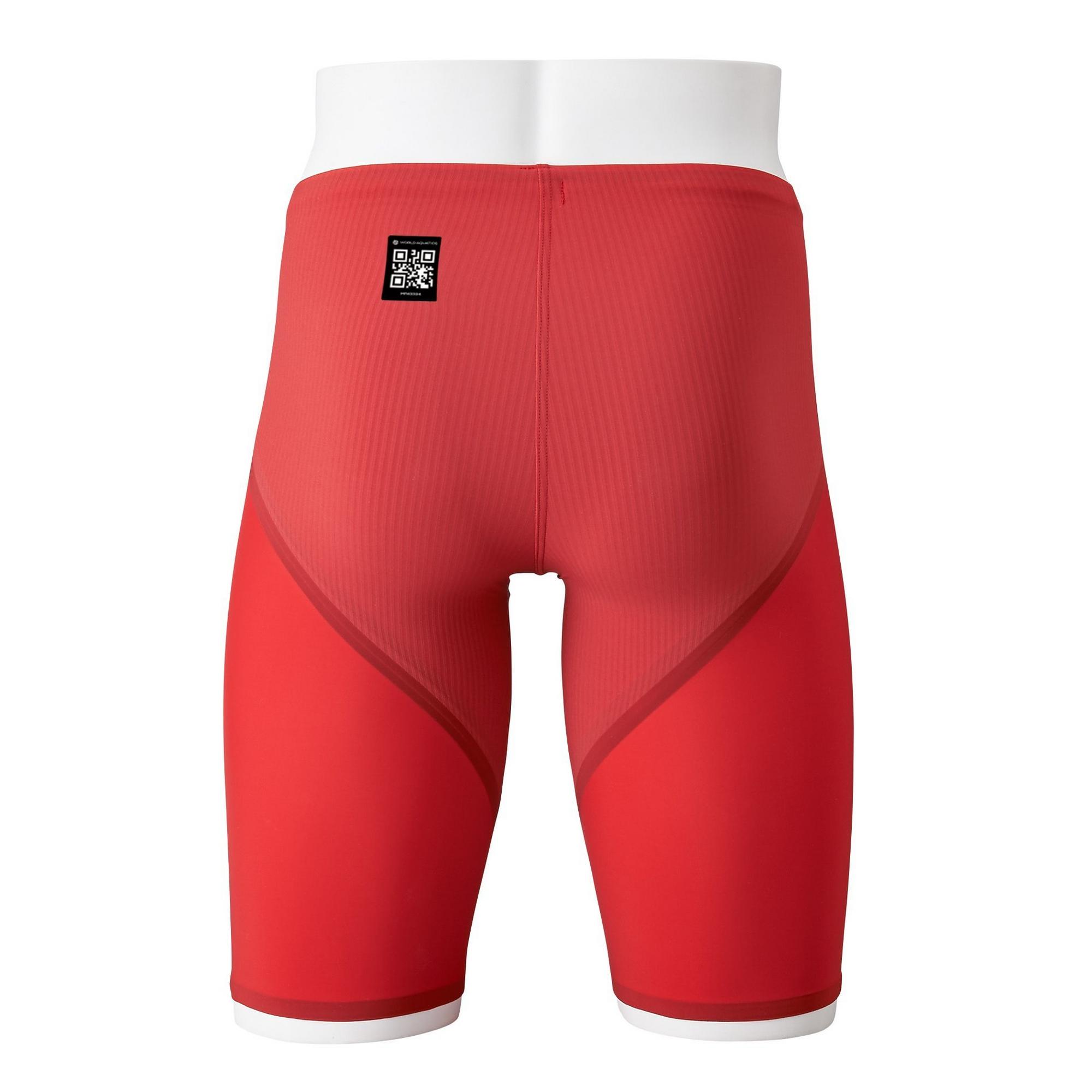 Mizuno Men's GX-Sonic 6 Emotional Techniques (ET) Technical Swimsuit, Black/Cherry
