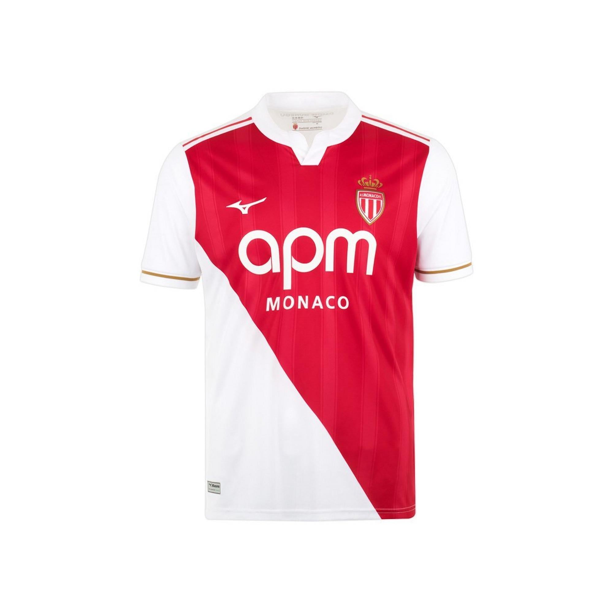 Men's AS Monaco Replica Home Jersey, 25/26